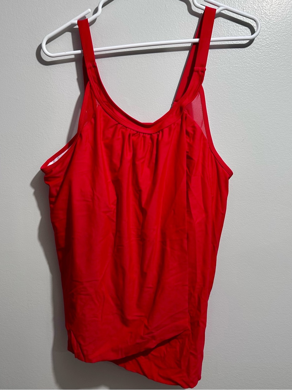 Red and Navy Swim Tankini Set Size XL (1320)